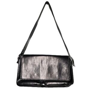 Vintage El‎ Portal Messanger Leather Bag Black
